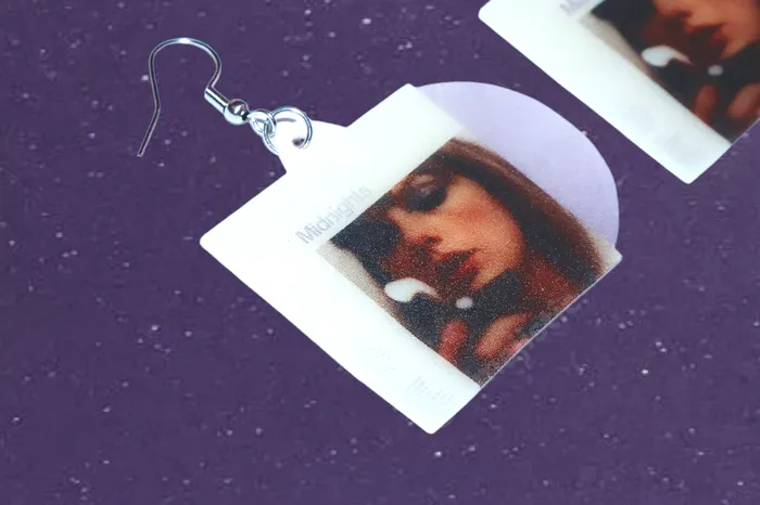 Taylor Swift Midnights Vinyl Album color variants Handmade Earrings Sam Makes Things Earrings