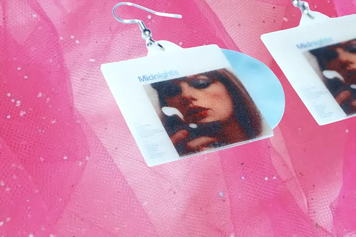 Taylor Swift Midnights Vinyl Album color variants Handmade Earrings Sam Makes Things Earrings