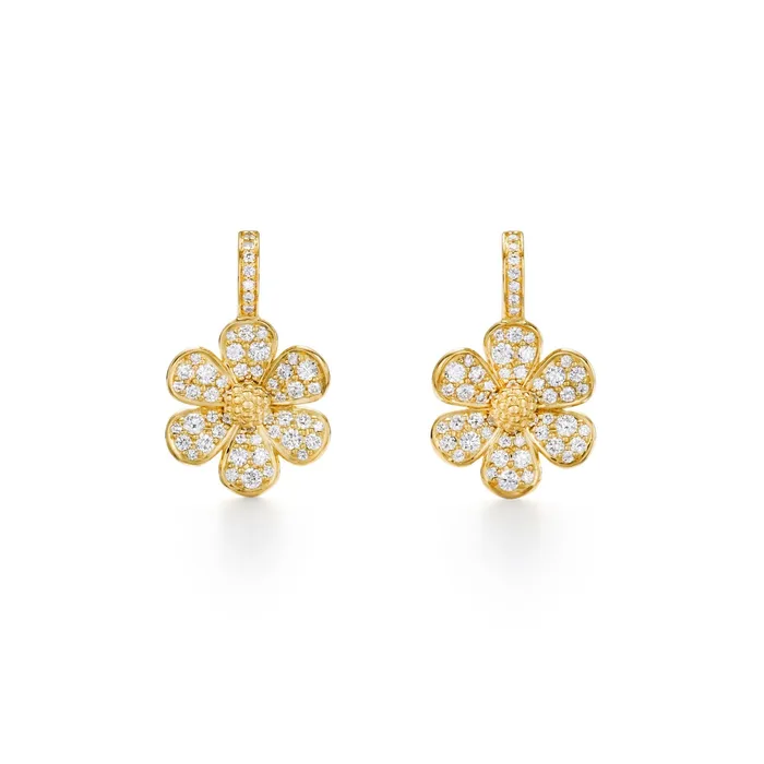 Temple St Clair Earrings Temple St Clair Snow Flower Earrings