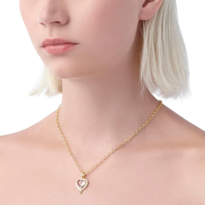 Temple St Clair Necklaces Temple St Clair Diamond Pav Heart Pendant
