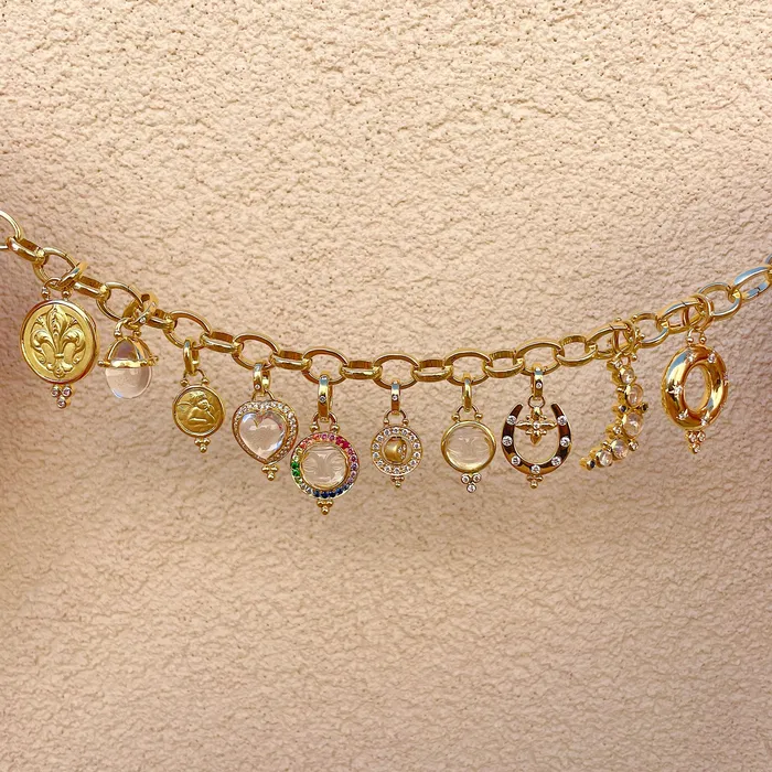 Temple St Clair Necklaces Temple St Clair Diamond Pav Heart Pendant