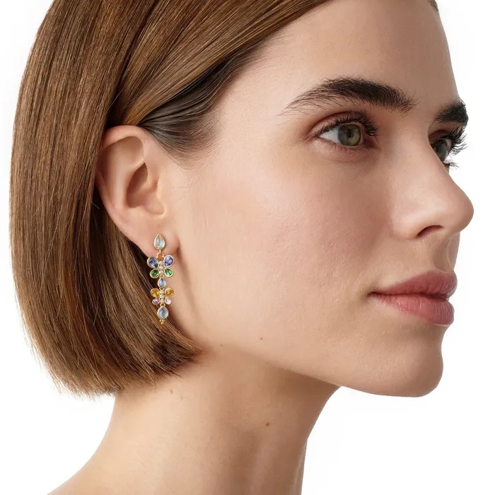 Temple St Clair Precious Flutter Drop Earrings Temple St Clair Earrings