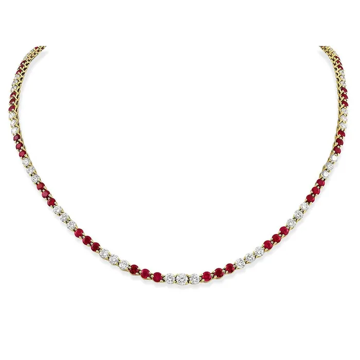 Tiffany Co Victoria Collection Ruby Diamond Necklace Estate Tiffany Co Necklaces Tiffany Co Victoria Collection Ruby Diamond Necklace Estate Tiffany Co Necklaces