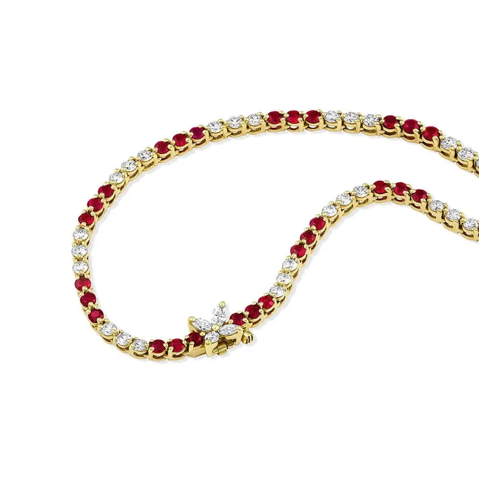 Tiffany Co Victoria Collection Ruby Diamond Necklace Estate Tiffany Co Necklaces Tiffany Co Victoria Collection Ruby Diamond Necklace Estate Tiffany Co Necklaces