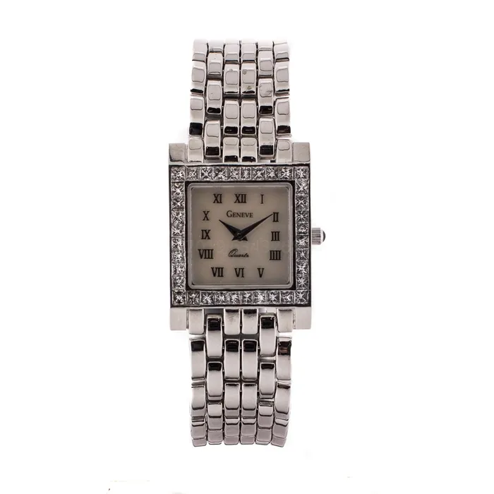 Watches Meierotto Jewelers Geneve Watch Ladies 14K White Gold MOP Dial Diamonds 22mm Quartz Preowned Watches Meierotto Jewelers Geneve Watch Ladies 14K White Gold MOP Dial Diamonds 22mm Quartz Preowned