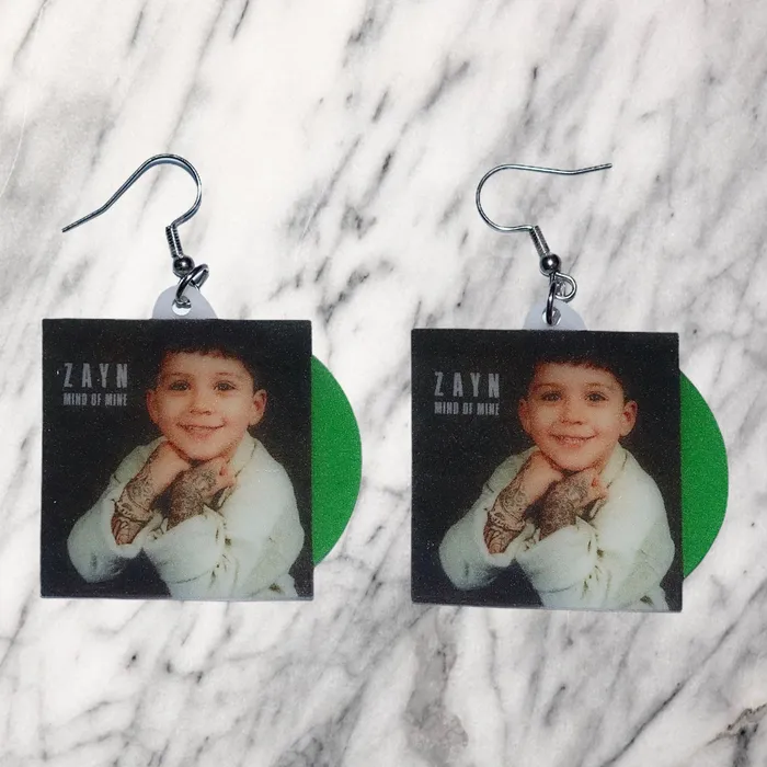 ZAYN Mind of Mine Vinyl Album Handmade Earrings Sam Makes Things Earrings
