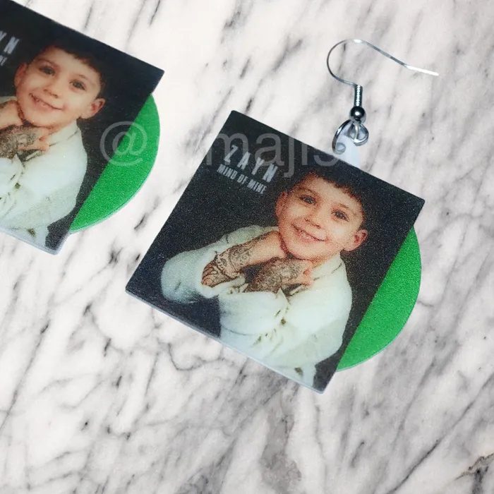 ZAYN Mind of Mine Vinyl Album Handmade Earrings Sam Makes Things Earrings